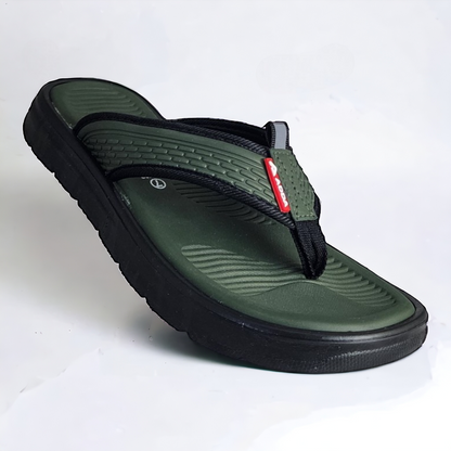 ADDA HELLO01 OLIVE/BLACK Men's Slipper/Chapple/Flip flop