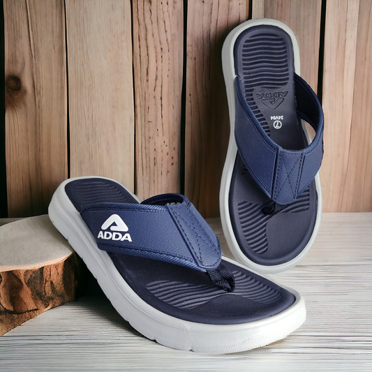 ADDA HELLO02 NAVY/GREY Men's Slipper/Chapple/Flip flop