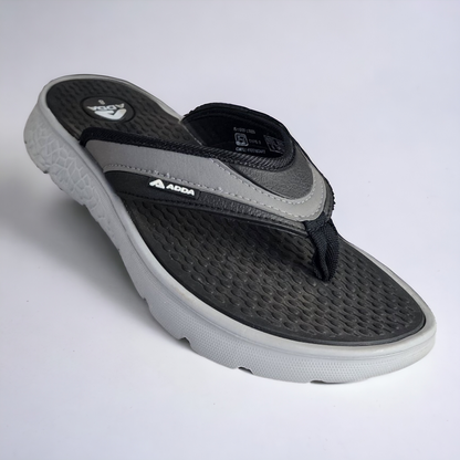 ADDA HYBRID1 BLACK/GREY  Men's Slipper/Chapple/Flip flop