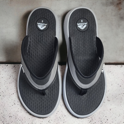 ADDA HYBRID1 BLACK/GREY  Men's Slipper/Chapple/Flip flop
