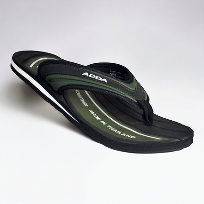ADDA JAZZ BLACK/OLIVE Men's Slipper/Chapple/Flip flop