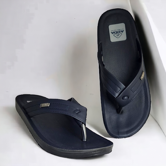ADDA KING01 NAVY/BLACK Men's Slipper/Chapple/Flip flop