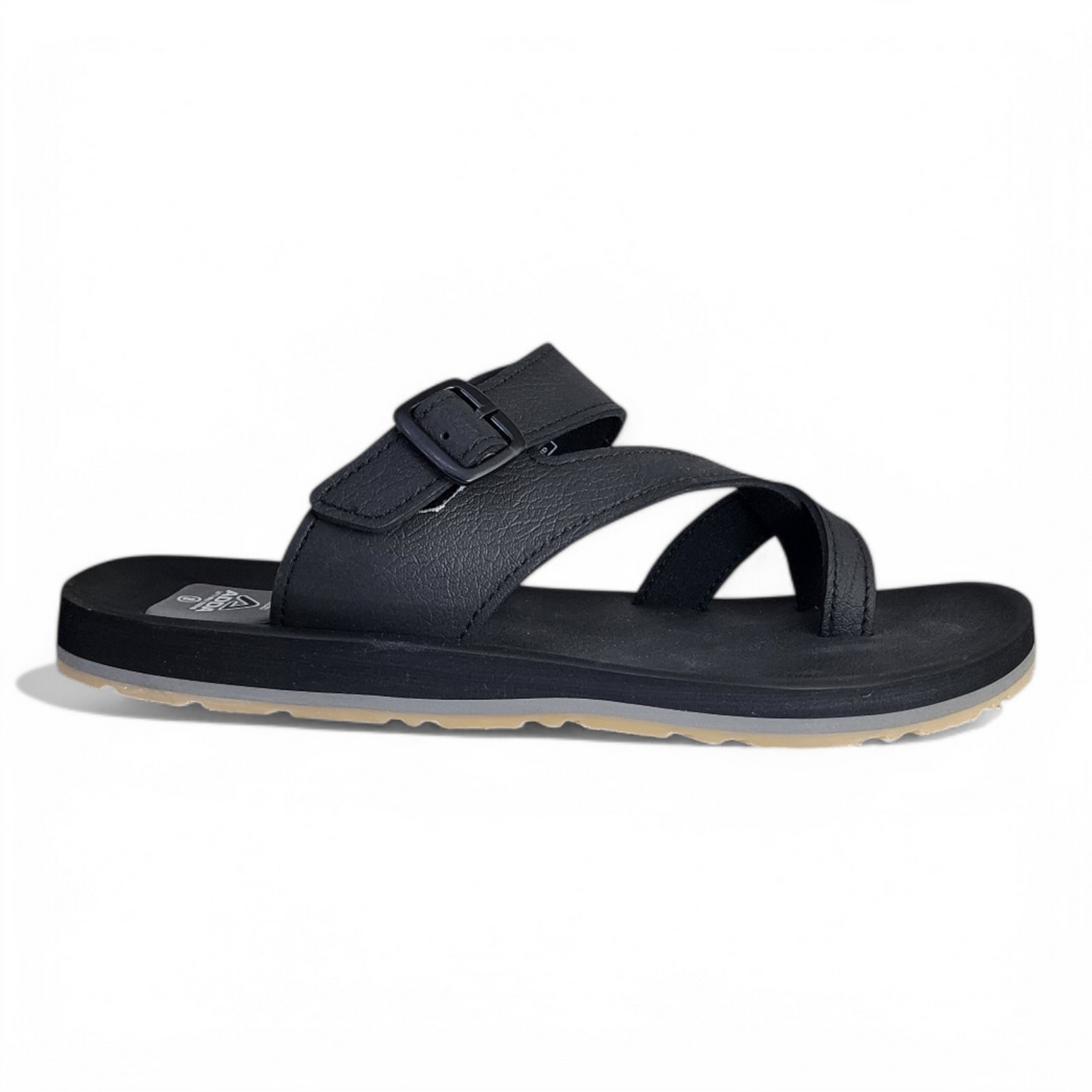 ADDA OMEGA33 BLACK/GREY Men's Slipper/Chapple/Flip flop