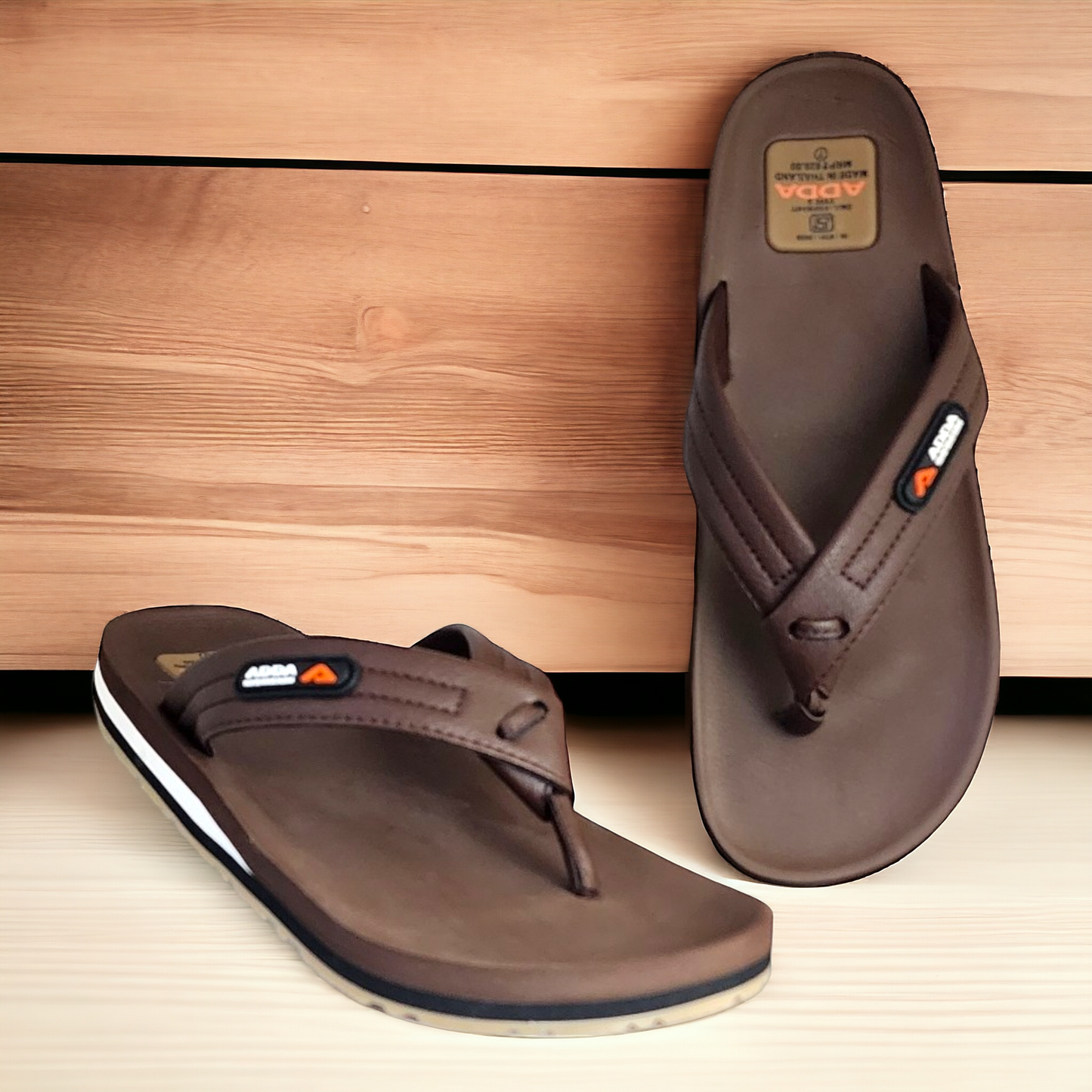 ADDA ONLY1 BROWN Men's Slipper/Chapple/Flip flop