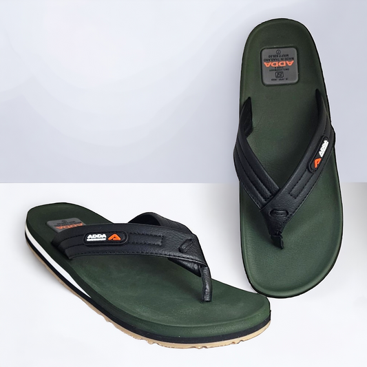 ADDA ONLY1 OLIVE/BLACK Men's Slipper/Chapple/Flip flop