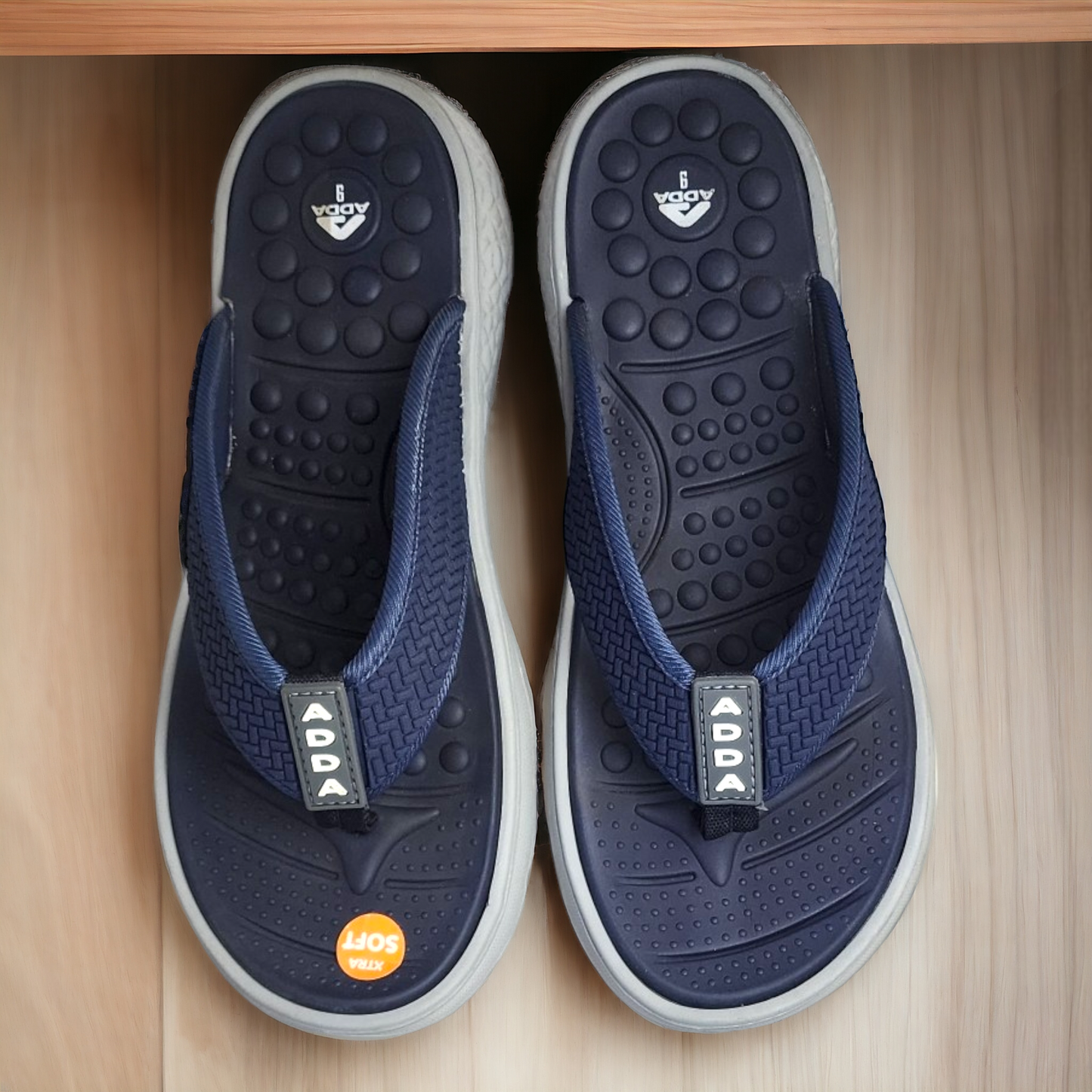 ADDA PACIFIC1 NAVY/GREY Men's Slipper/Chapple/Flip flop