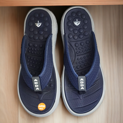 ADDA PACIFIC1 NAVY/GREY Men's Slipper/Chapple/Flip flop