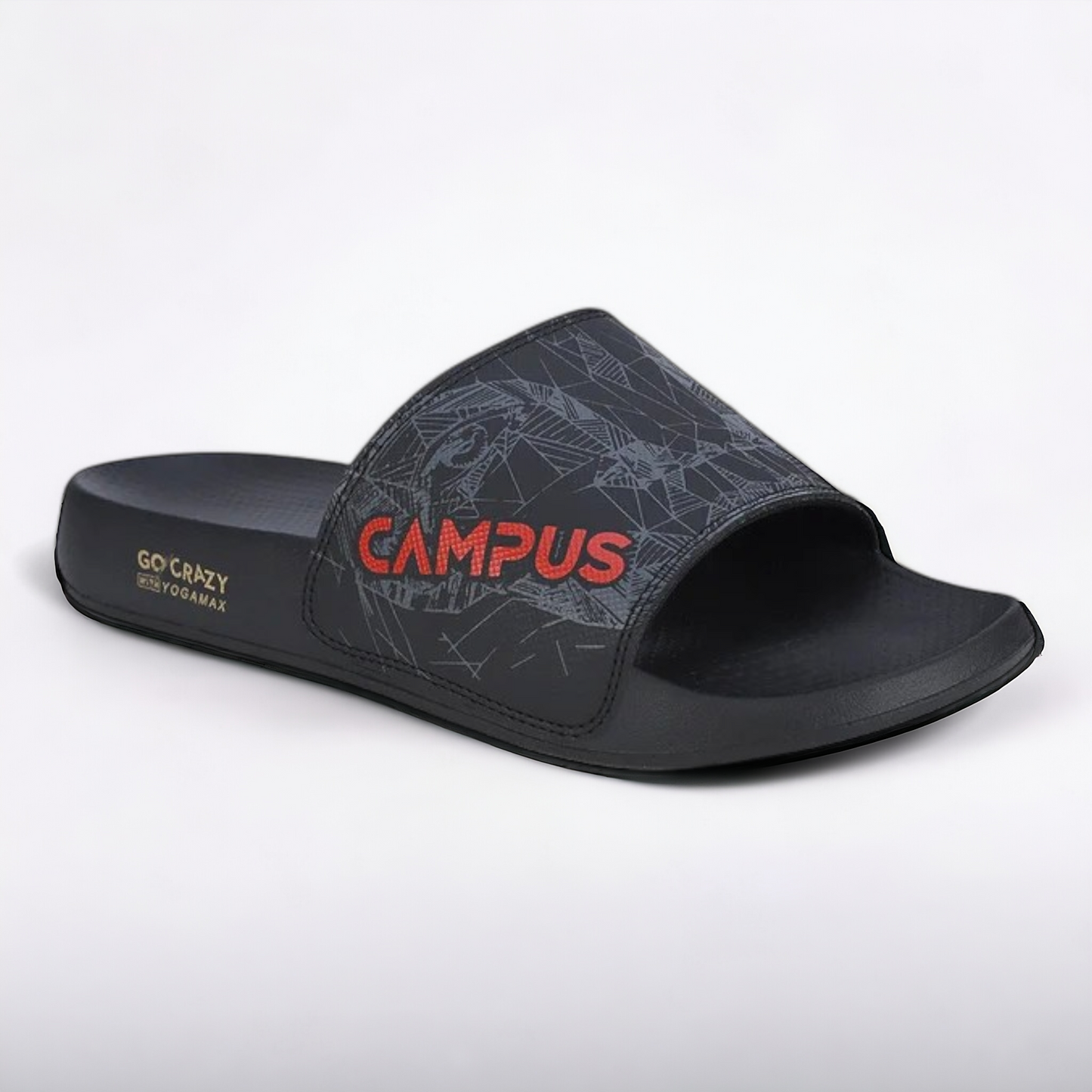 CAMPUS SL-437 BLACK/RED Men's Flipflop/Slides/Slipper
