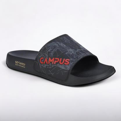 CAMPUS SL-437 BLACK/RED Men's Flipflop/Slides/Slipper
