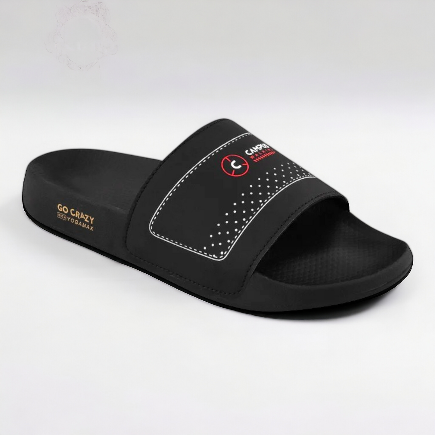 CAMPUS SL-436 BLACK/RED Men's Flipflop/Slides/Slipper