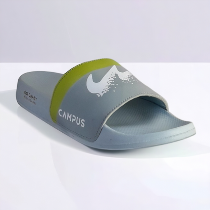 CAMPUS SL-447 DARKGREY/YELLOW  Men's Flipflop/Slides/Slipper