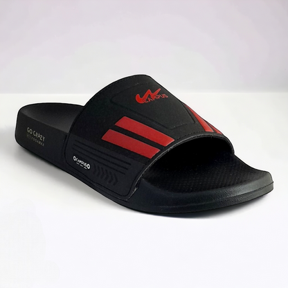CAMPUS SL-438 BLACK/RED Men's Flipflop/Slides/Slipper
