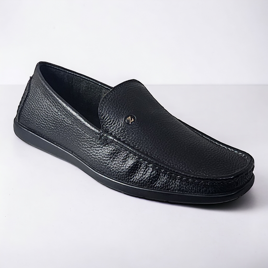 ZOOM D1315 BLACK Men's Loafers/Leather Shoes