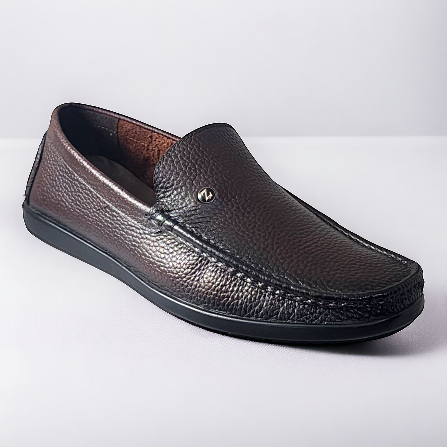 ZOOM D1315 BROWN Men's Loafers/Leather Shoes