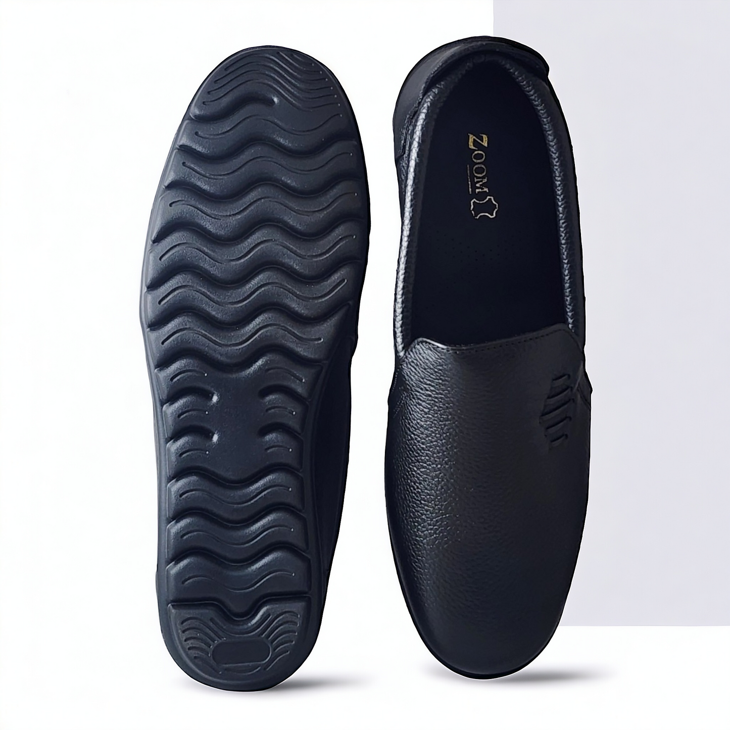 ZOOM NH07 BLACK Men's Casual Leather Shoes