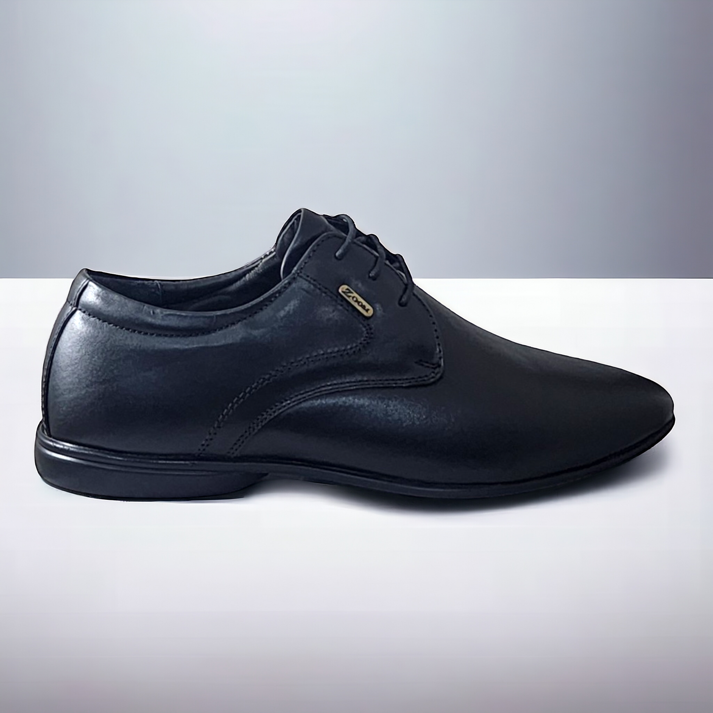 ZOOM S1481 BLACK Men's Casual Lace Up Leather Shoes