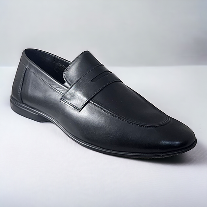 ZOOM S1441 BLACK Men's Loafers/Leather Shoes
