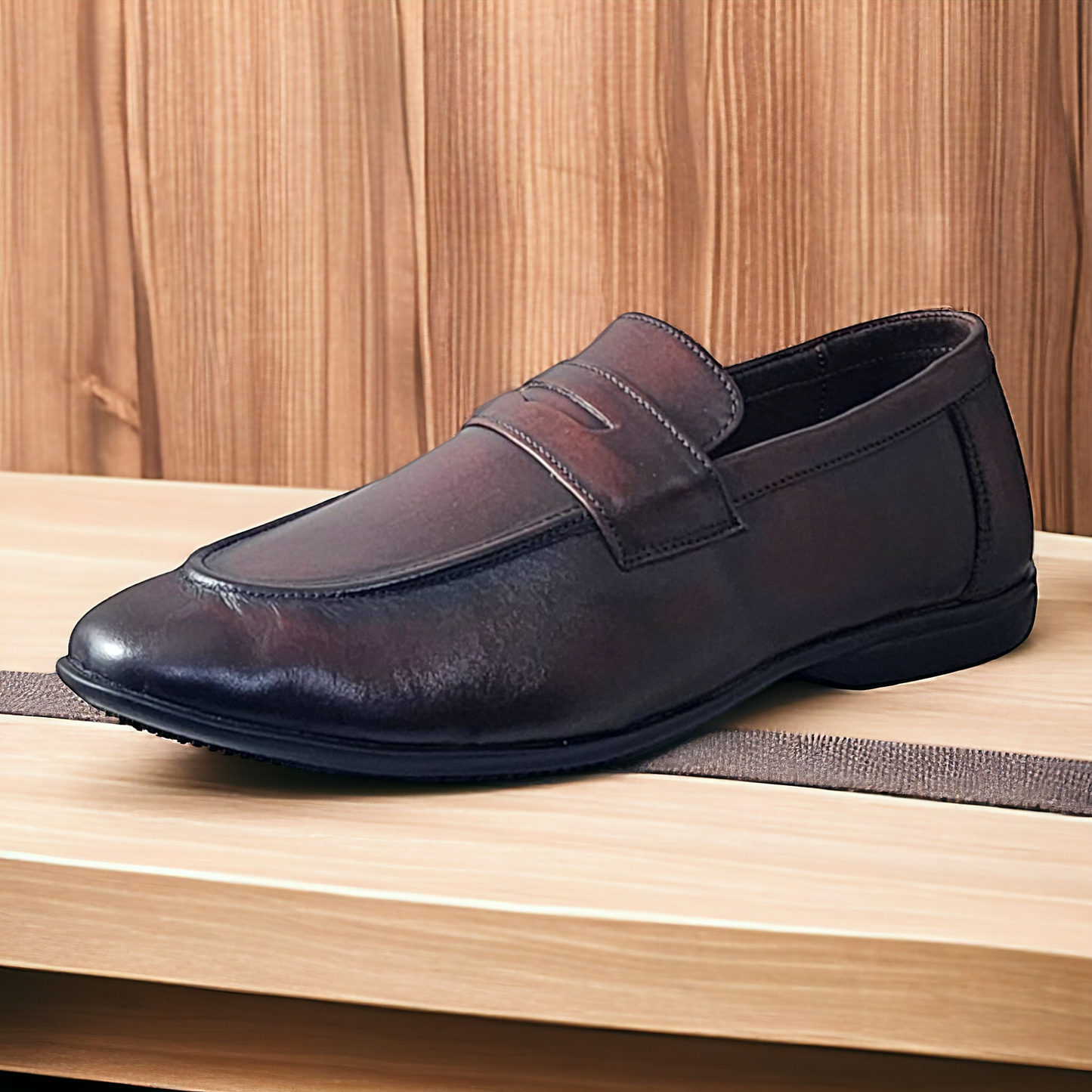 ZOOM S1441 BROWN Men's Loafers/Leather Shoes
