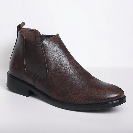 ZOOM BG13 BROWN Men's Chelsea Boots Leather Shoes