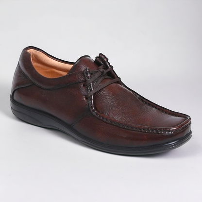 ZOOM D2570 BROWN Men's Casual Lace Up Leather Shoes