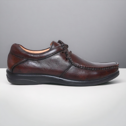 ZOOM D2570 BROWN Men's Casual Lace Up Leather Shoes