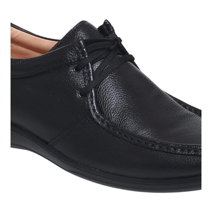 ZOOM D2570 BLACK Men's Casual Lace Up Leather Shoes