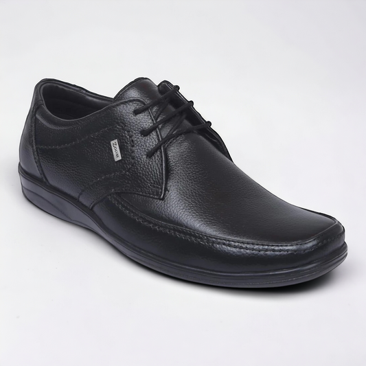 ZOOM D3151 BLACK Men's Casual Lace Up Leather Shoes