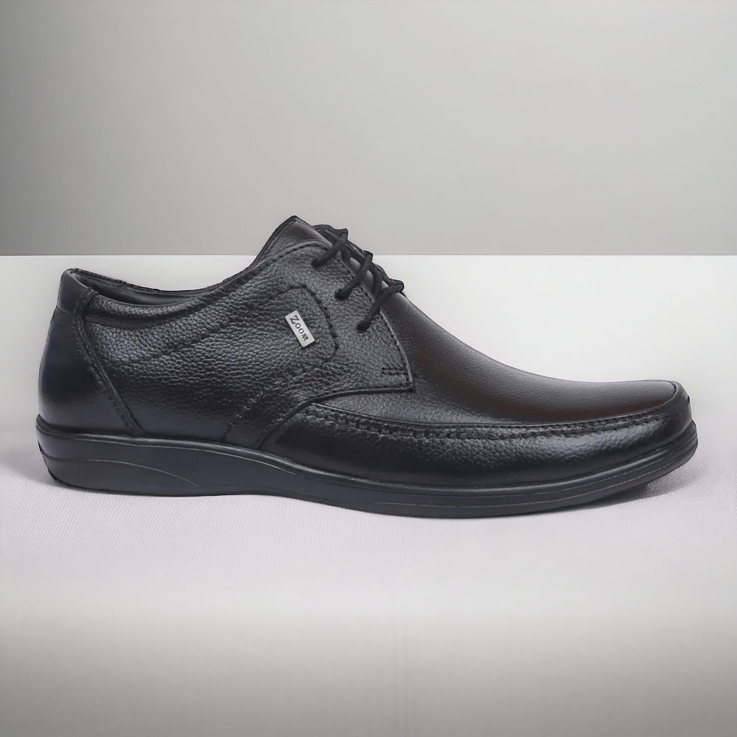 ZOOM D3151 BLACK Men's Casual Lace Up Leather Shoes