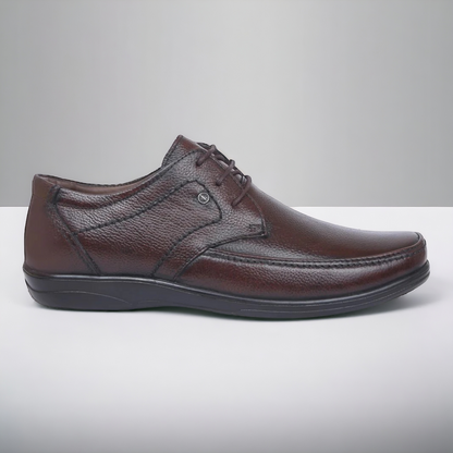 ZOOM D3151 BROWN Men's Casual Lace Up Leather Shoes
