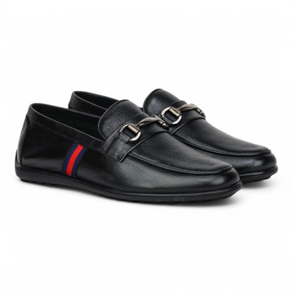 ZOOM D9845 BLACK Men's Loafers/Leather Shoes
