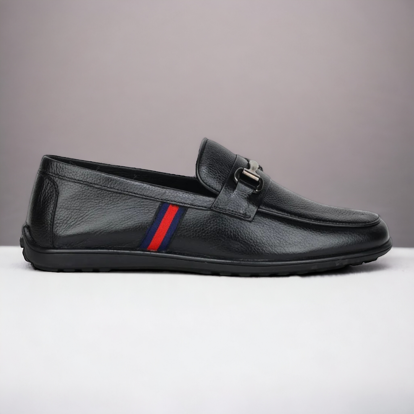 ZOOM D9845 BLACK Men's Loafers/Leather Shoes