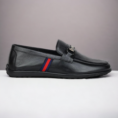 ZOOM D9845 BLACK Men's Loafers/Leather Shoes