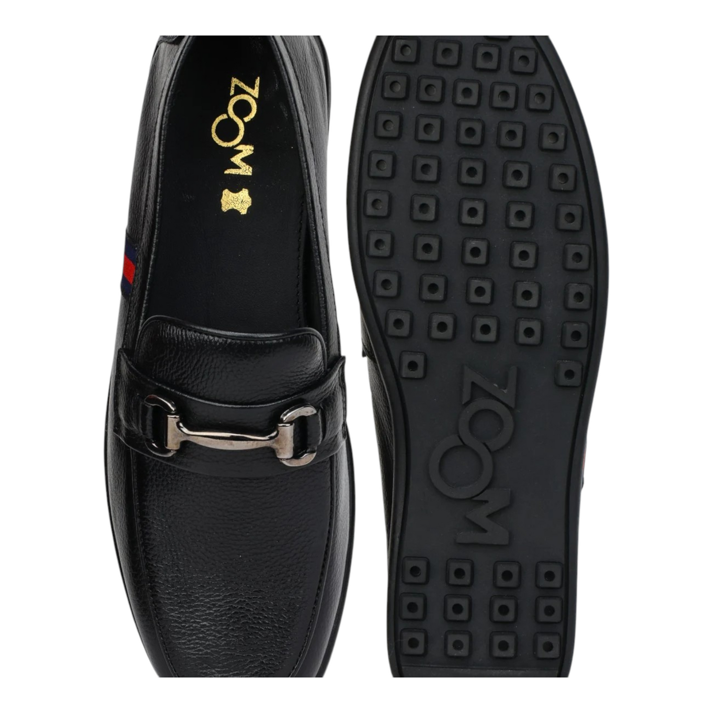 ZOOM D9845 BLACK Men's Loafers/Leather Shoes