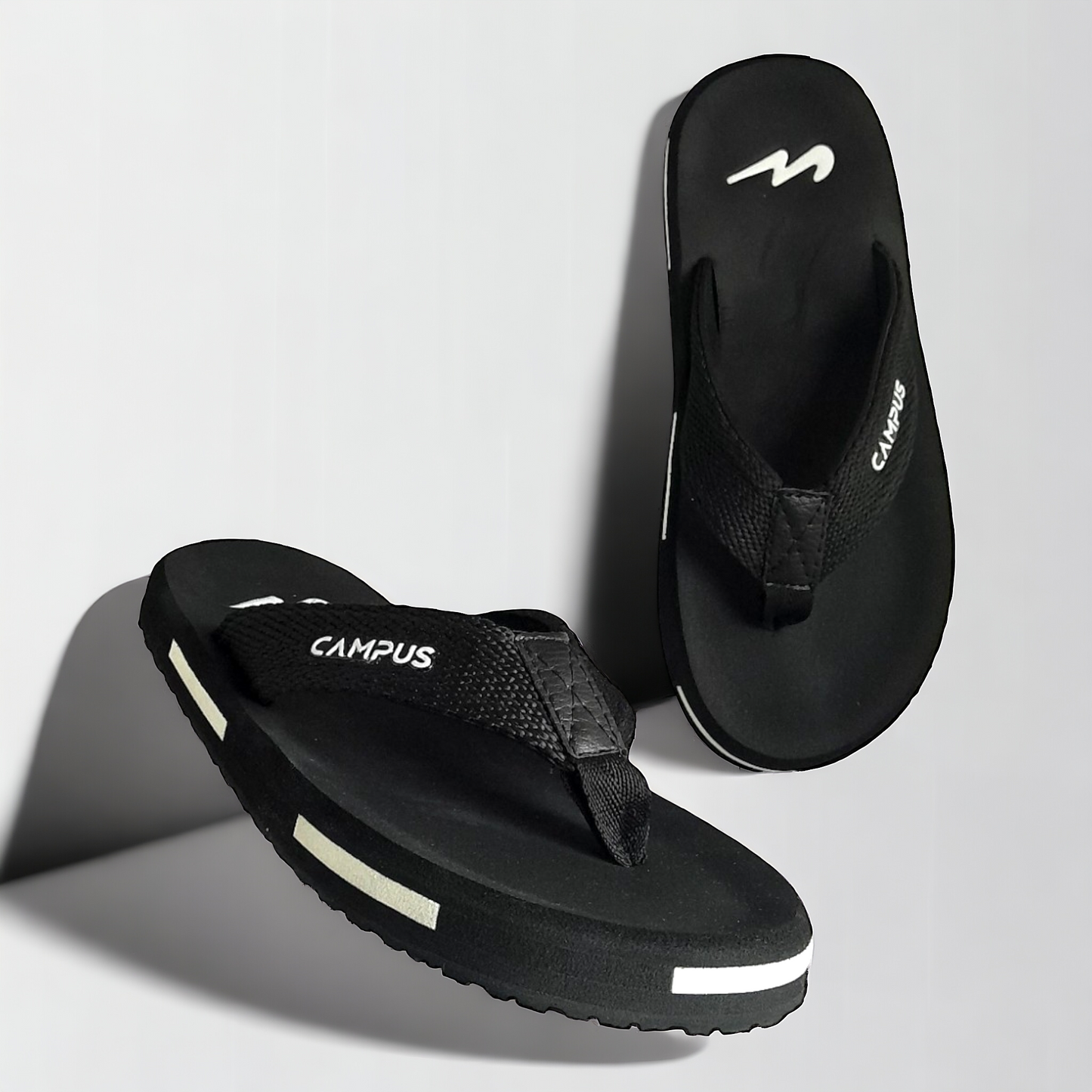 CAMPUS GC-1032 BLACK Men's Slipper/Chapple/Flip flop