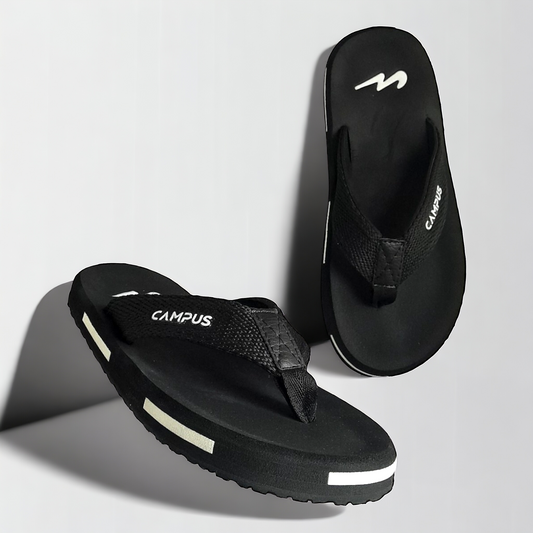 CAMPUS GC-1032 BLACK Men's Slipper/Chapple/Flip flop