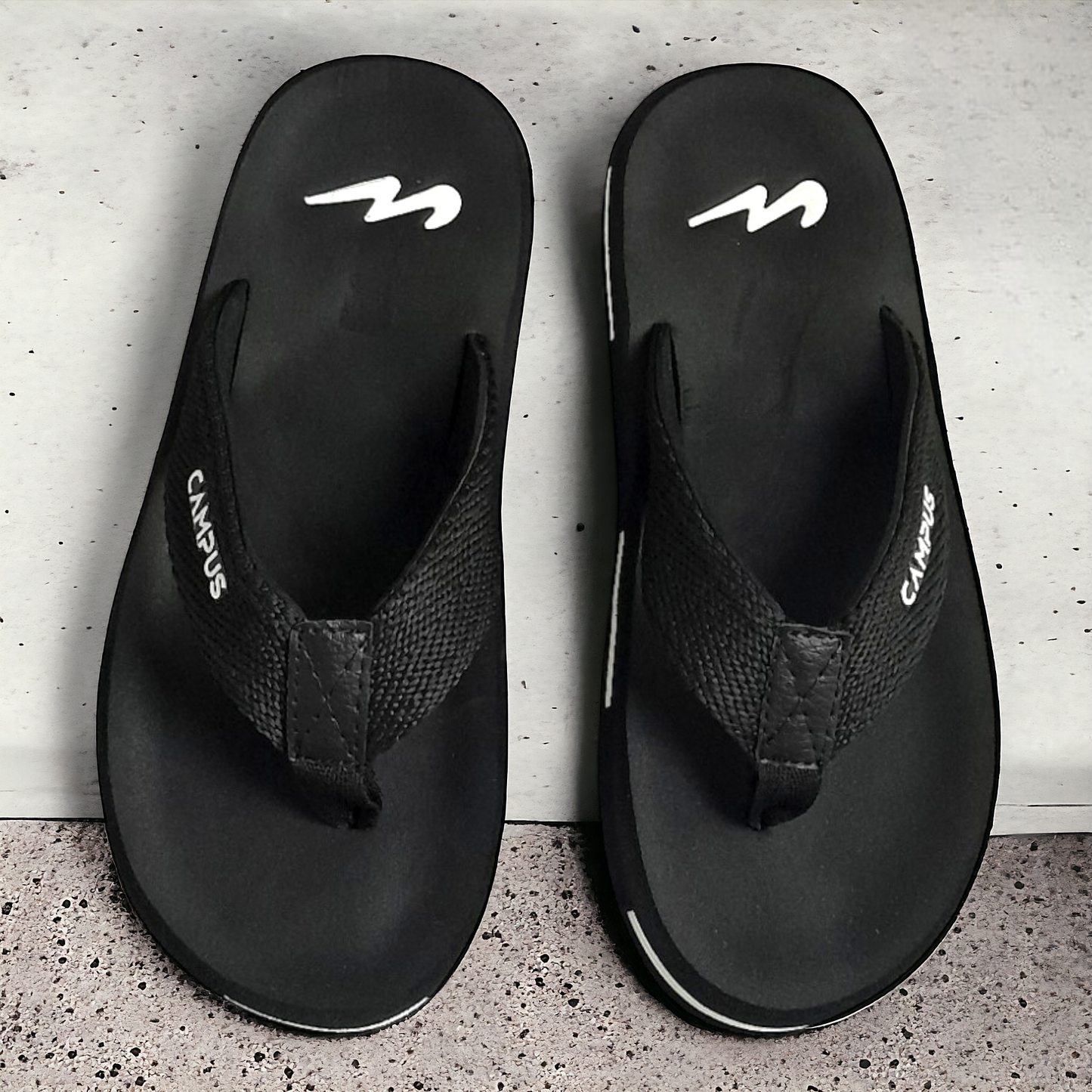 CAMPUS GC-1032 BLACK Men's Slipper/Chapple/Flip flop