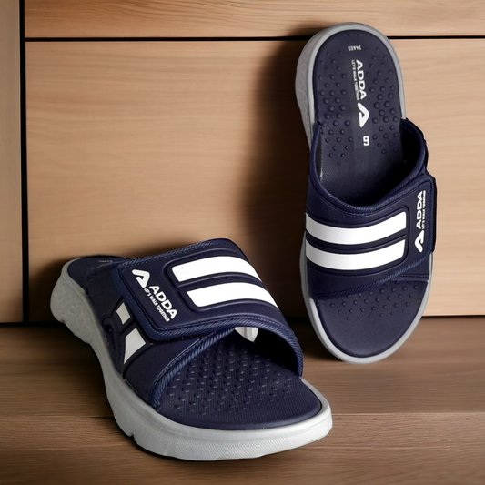 ADDA ICLOUD004 NAVY/GREY Men's Flipflop/Slipper