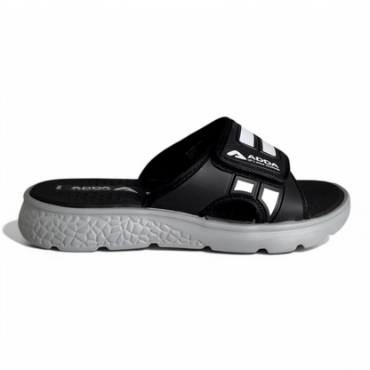ADDA ICLOUD004 BLACK/GREY Men's Flipflop/Slipper