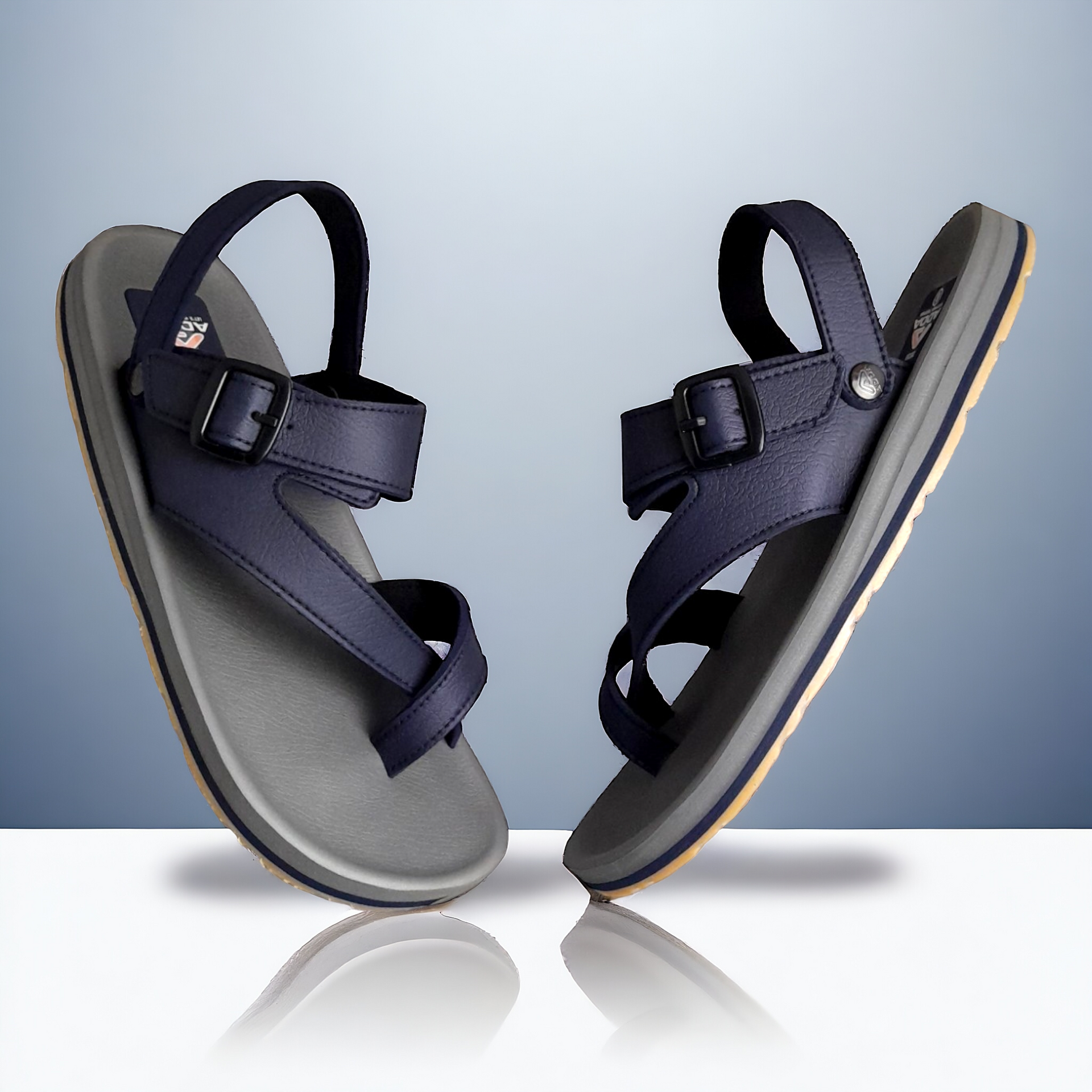 ADDA ROLEX43 GREY/NAVY Men's Sandals