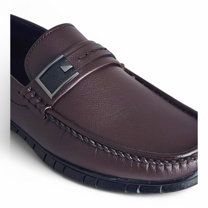 TRY IT 228 BROWN Men's Loafers Shoes