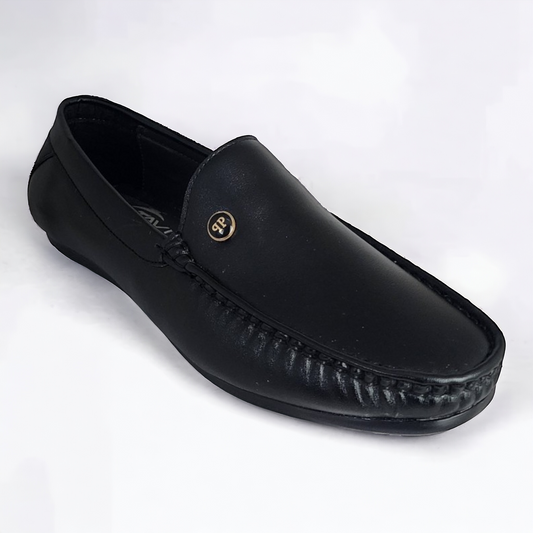 TRY IT 706 BLACK Men's Loafers Shoes