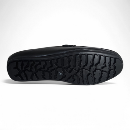 TRY IT 758 BLACK Men's Loafers Shoes