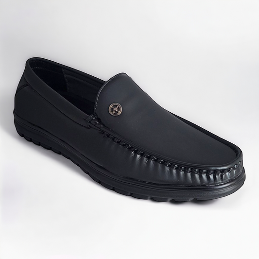 TRY IT 1102 BLACK Men's Loafers Shoes