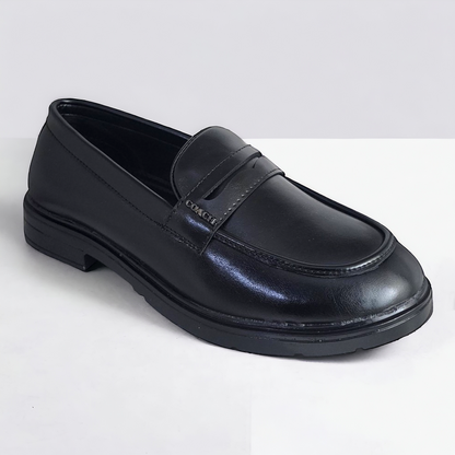 P&G 0304 BLACK Men's Loafers Shoes