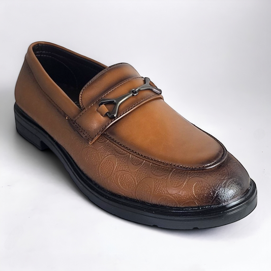 P&G 0307 TAN Men's Loafers Shoes