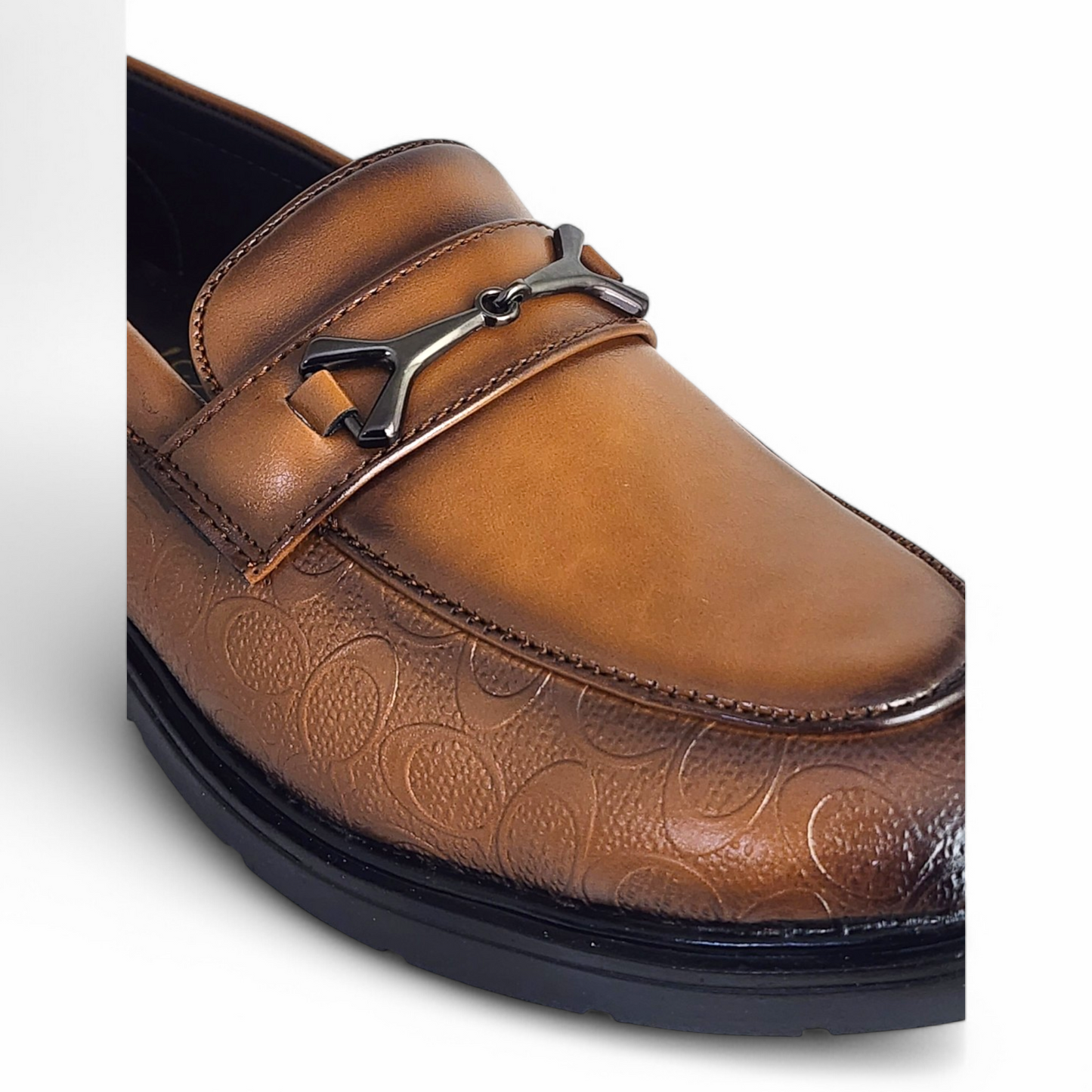 P&G 0307 TAN Men's Loafers Shoes