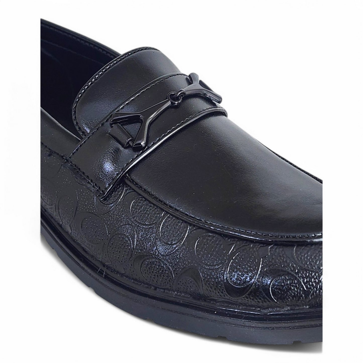 P&G 0307 BLACK Men's Loafers Shoes