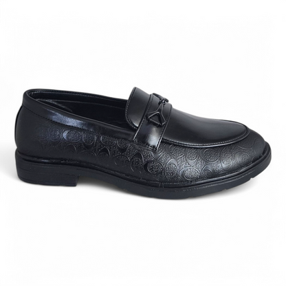 P&G 0307 BLACK Men's Loafers Shoes