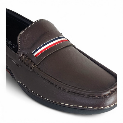 P&G 2110 BROWN Men's Loafers Shoes