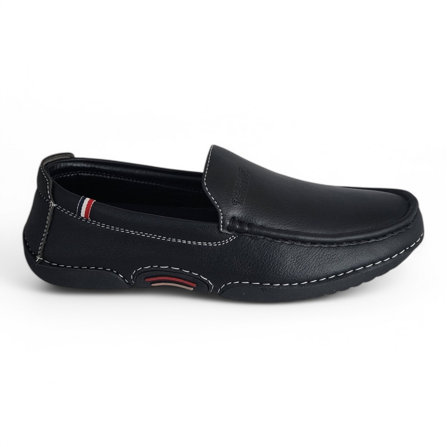 P&G 2112 BLACK Men's Loafers Shoes